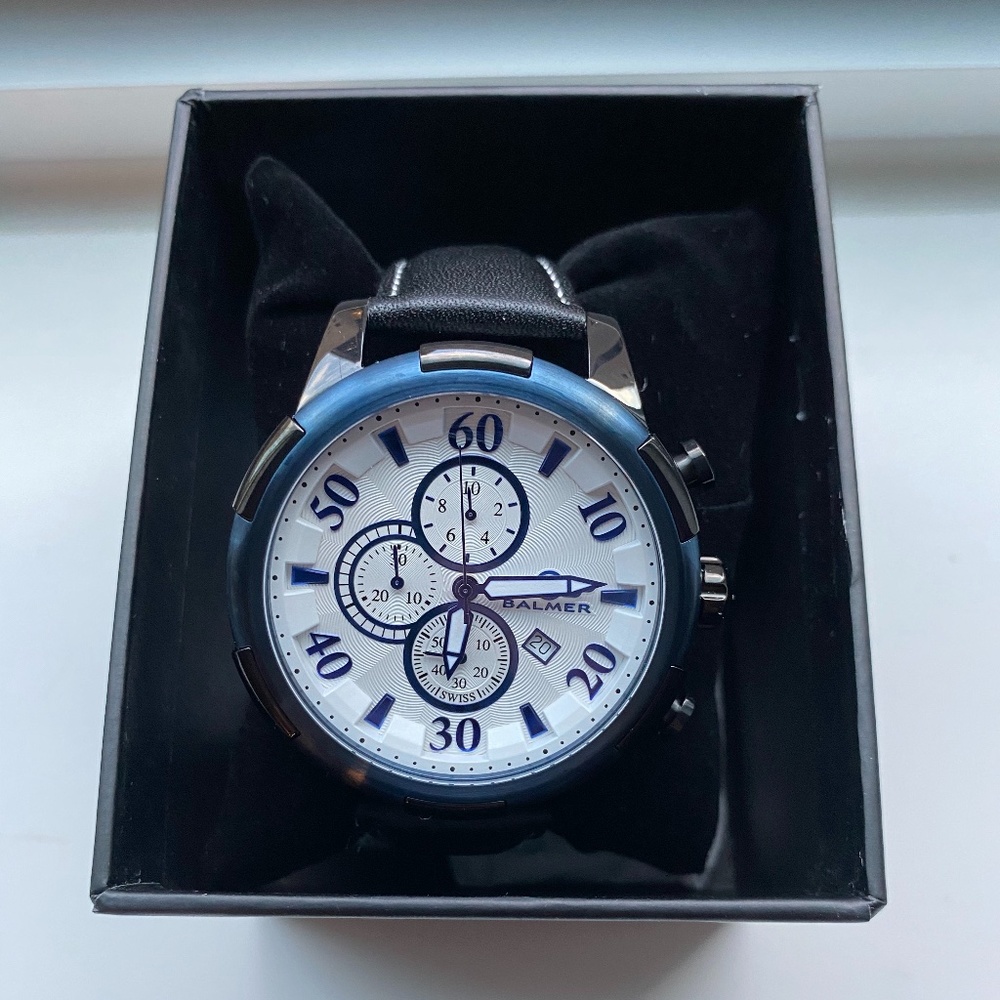 Balmer Mulsanne – Black Plated Case / Blue/Silver